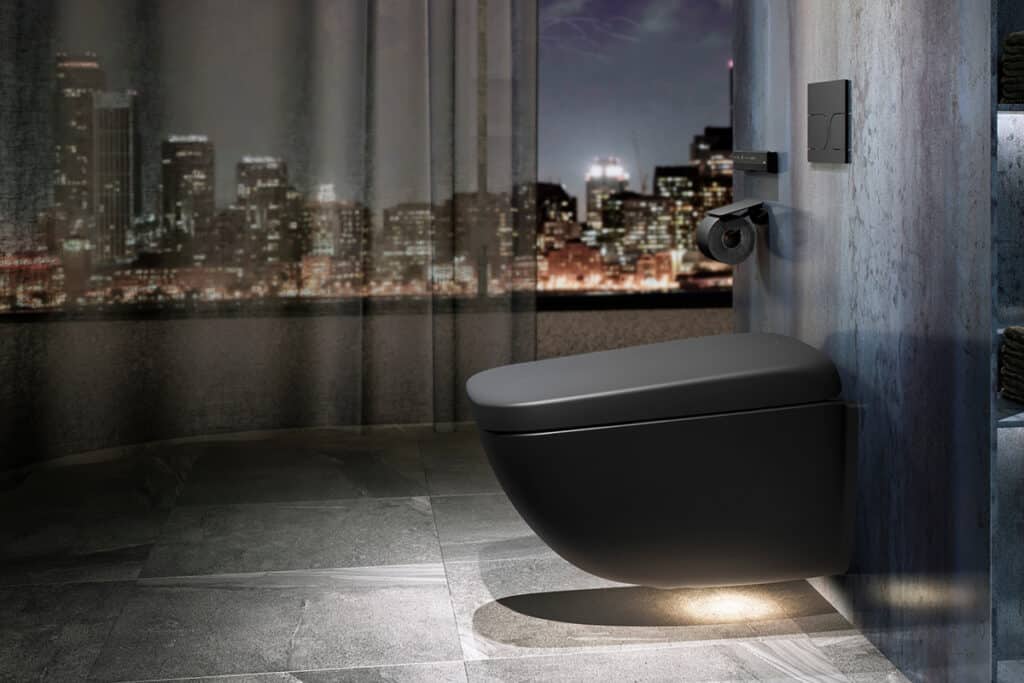 The advance of the shower toilet 1